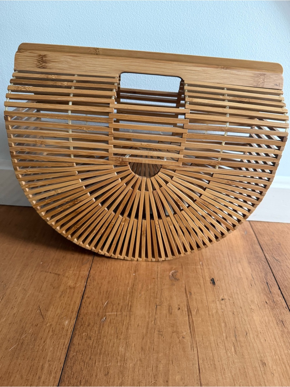 cult gaia Bamboo Half-Moon Small Bag - Natural Tan - Picture 3 of 3